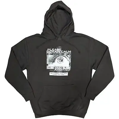 Buy Bring Me The Horizon Official Unisex Pullover Hoodie: Remain Calm FP Grey Cotton • 27.99£