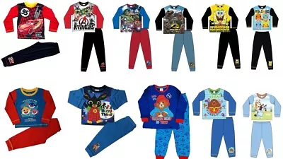 Buy Boys Character Pyjamas Kids Nightwear 18 Months To 12 Years Long Sleeve • 7.99£
