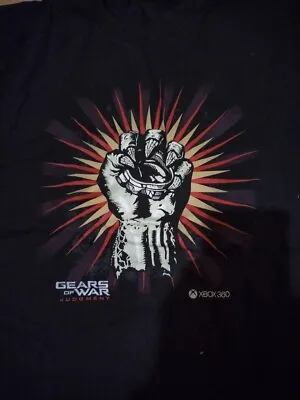 Buy Gears Of War Judgment Black Heavy Cotton X Box 360 T Shirt  - Size Large • 10£
