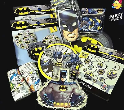 Buy HUGE LOT Batman Justice League Birthday Party Decoration Kit - Official Merch  • 19.18£