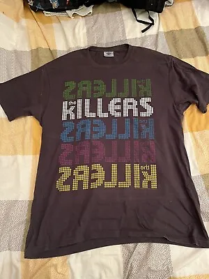Buy The Killers Day & Age Tour Authentic Band Tour T Shirt Size XL 2009 • 19.99£