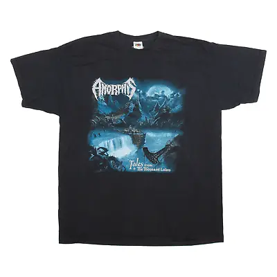 Buy FRUIT OF THE LOOM Amorphis Mens Band T-Shirt Black Short Sleeve XL • 7.99£
