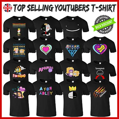 Buy Funny Mens T-Shirt Youtuber Merch Gaming Kids Boys Top Tee Novelty Birthday Gift • 10.99£