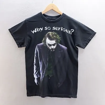 Buy The Dark Knight T Shirt Small Black Graphic The Joker Why So Serious Batman • 8.99£