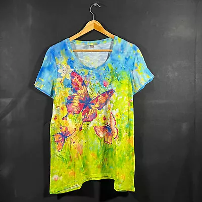 Buy Thomas & Olivia Women's Tee T-Shirt Butterfly Size XL W/ Rhinestones • 9.46£