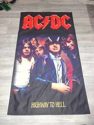 Buy AC/DC Flag Flagge Poster Heavy Metal Hard Rock AC-DC Saxon Krokus • 25.84£