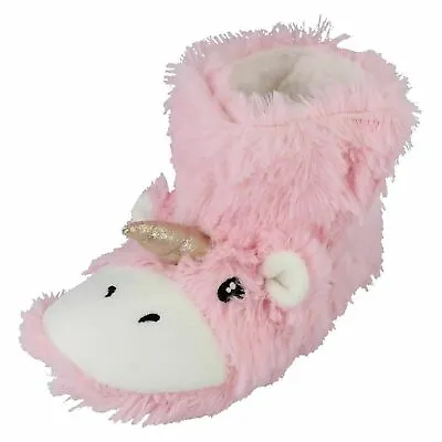 Buy  SALE  Childrens And Ladies Unicorn Bootee Slippers - X2111 • 9.99£