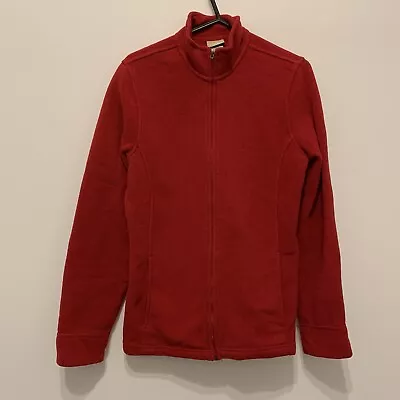Buy Womens Vintage L.L. Bean Red Full Zip Fleece • 9.99£