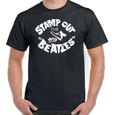 Buy STAMP OUT THE BEATLES - Funny Music Themed T Shirt -  Geek Nerd Slogan • 8.95£