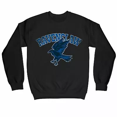 Buy Harry Potter Distressed Ravenclaw Raven Children's Unisex Black Sweatshirt • 20£