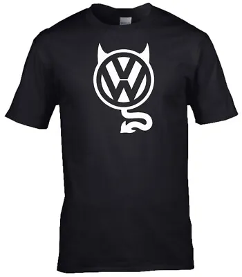 Buy Devil Volkswagen Car Logo Premium Cotton T-shirt • 14.99£