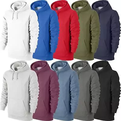 Buy Ex-Store Plain Men Hoodie American Fleece Zip Up Jacket Sweatshirt Hooded S-5XL • 8.99£
