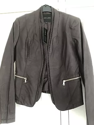 Buy Ladies New Look Faux Leather Jacket BNWT 10 • 15£