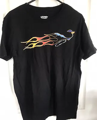 Buy Road Runner Looney Tunes Black  T Shirt Size XS Unisex Very Good Condition • 13.94£