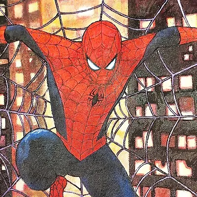 Buy The Amazing Spider-man HAND-PAINTED On Blue DENIM JACKET H&M Marvel • 225£