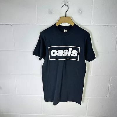 Buy Vintage Oasis Shirt Mens Medium Black Morning Glory Single Stitch 90s Britpop • 153.95£