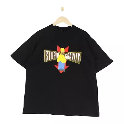 Buy Vintage The Simpsons T-Shirt 2004 Graphic Black Crew Neck Mens Size XL • 24.99£