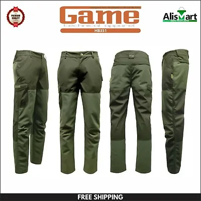 Buy Game Mens Ripstop Excel Country Trousers Waterproof Hunting Shooting Pants Green • 41.89£
