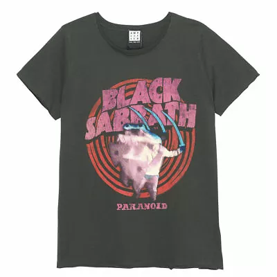 Buy Amplified Black Sabbath Paranoid - Womens Charcoal T-Shirt • 19.95£