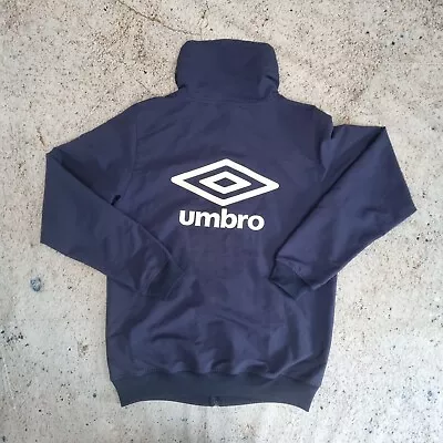 Buy Umbro Tracks Jacket Big Logo Spellout  Size M Blue • 24.99£