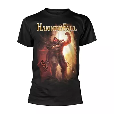 Buy HAMMERFALL - DETHRONE AND DEFY BLACK T-Shirt, Front & Back Print Small • 20.09£