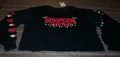Buy WOMEN'S TEEN STRANGER THINGS CHRISTMAS Crew Sweatshirt 2XL XXL NEW W/ TAG • 28.42£