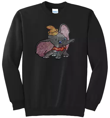 Buy Women's Dumbo T-Shirt Disney Ladies Tee Shirt S-XL Bling Sweatshirt • 32.80£