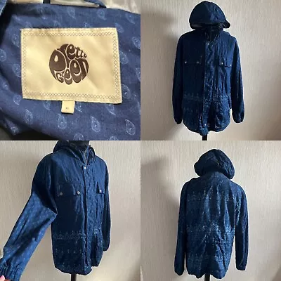 Buy Pretty Green Printed Tarbet Jacket Mens XL Hooded Paisley Mod Gallagher Parka • 34£