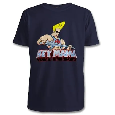 Buy Johnny Bravo He-Man Parody T Shirt - Size S M L XL 2XL - Multi Colour • 19.99£