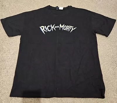 Buy Mens Size Medium Black Rick And Morty T-shirt BNWOT • 0.99£