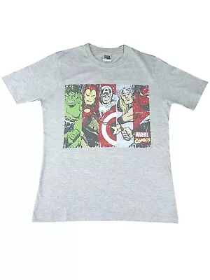 Buy Marvel Comics Men's Grey Character T-Shirt Size Small • 9.99£