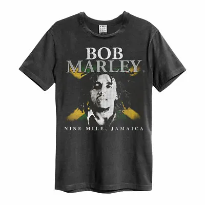 Buy Amplified Bob Marley - Nine Mile - Men's Charcoal T-Shirt • 19.95£