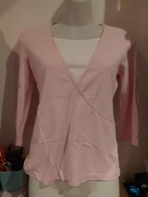 Buy Next Sleepwear. Pink Wrap Style T-shirt.  Size 8 • 2.90£