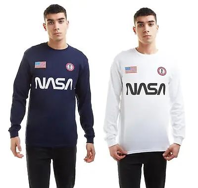 Buy NASA Mens Long Sleeve T-shirt Badge Top Tee S-2XL Official • 14£
