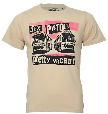 Buy Sex Pistols T Shirt Official Pretty Vacant New Sand • 14.07£