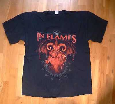 Buy IN FLAMES / Schwarzes T Shirt Gr. XL Größe T-Shirt Ts No Longsleeve No Zipper No • 7.71£