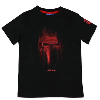 Buy Adidas Originals Star Wars Villain Kids T-Shirt Kylo Ren Tee Ben Solo Black • 22.59£