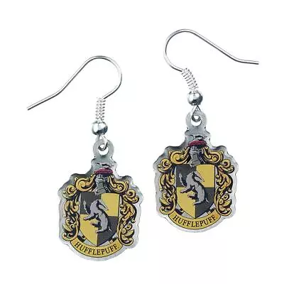 Buy Harry Potter - Harry Potter Silver Plated Earrings Hufflepuff - New Si - H300z • 9.89£