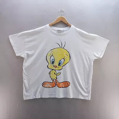 Buy Looney Tunes T Shirt XL 18-20 White Graphic Print Tweety Short Sleeve Cotton • 8.09£