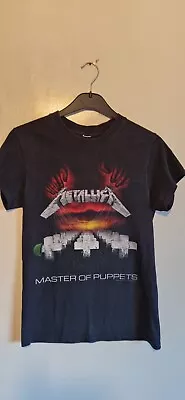 Buy Vintage METALLICA Master Of Puppets T Shirt Official Genuine Size Small • 30£
