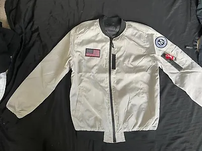 Buy White Jacket, Large, USA Flag, White  • 25£