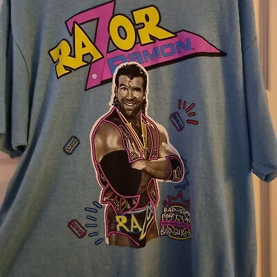 Buy WWE/WWF Retro Style Razor Ramon T-shirt Size Large Mens • 4.20£