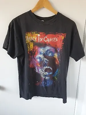 Buy ALICE IN CHAINS - 'Facelift T-Shirt Double Sided Medium Soundgarden Nirvana Tour • 127.29£