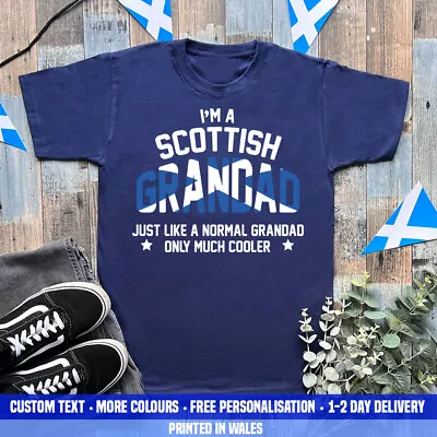 Buy Im A Scottish Grandad Cooler T Shirt Scotland Football Fathers Day Birthday Gift • 12.99£