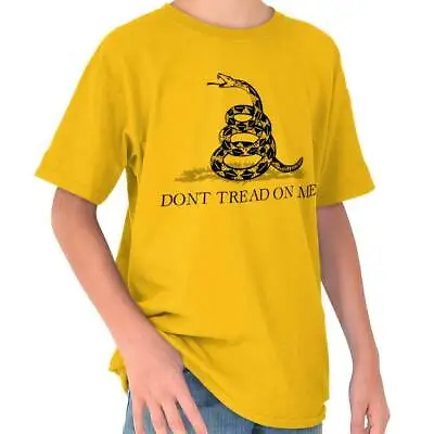 Buy Dont Tread On Me Gadsden Flag Army Gift Youth Crewneck T Shirts Boy Or Girl • 11.83£