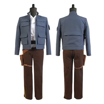 Buy Star Wars Han Solo Cosplay Adult Jacket Uniform Halloween Costume  • 60£