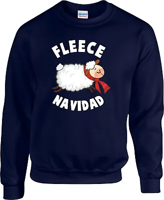 Buy Fleece Navidad Funny Christmas Sheep Sweatshirt, Best Christmas Gift Jumper Top • 21.99£