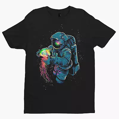 Buy Spaceman Jellyfish T-Shirt - Funny Retro Cool Film Movie Gift Space Moon • 10.79£