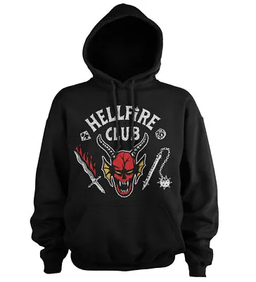 Buy Officially Licensed Stranger Things Hellfire Club Hoodie S-5XL Sizes • 37.92£