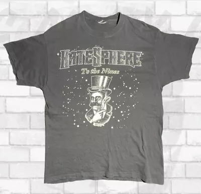 Buy Hatesphere Band Merch Heavy Metal Rock Men’s T-Shirt L Vintage Graphic Print Tee • 25.25£